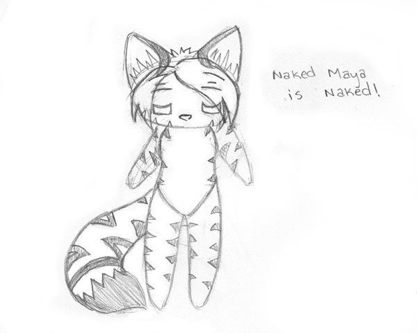 600x480 Maya - Paper Doll Sketch