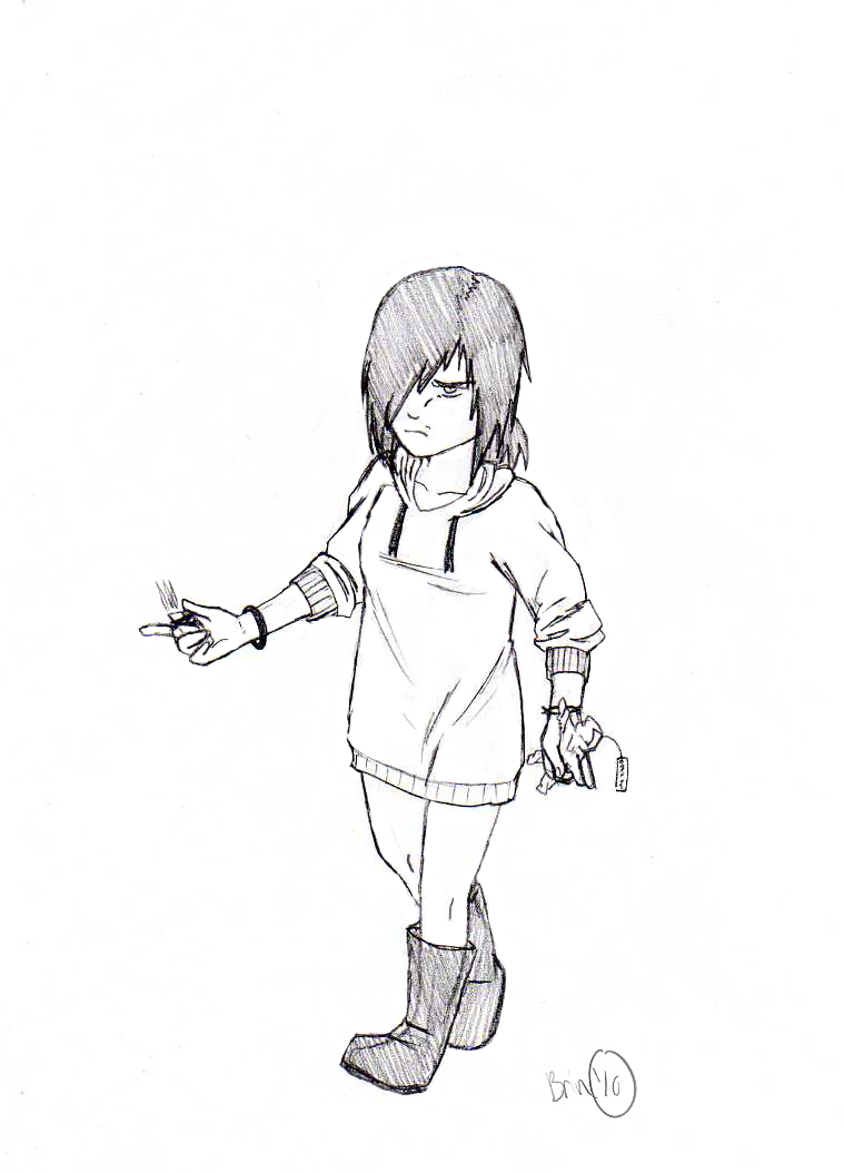 759x1054 Paper Doll Sketch By Katanabrin - Paper Doll Sketch