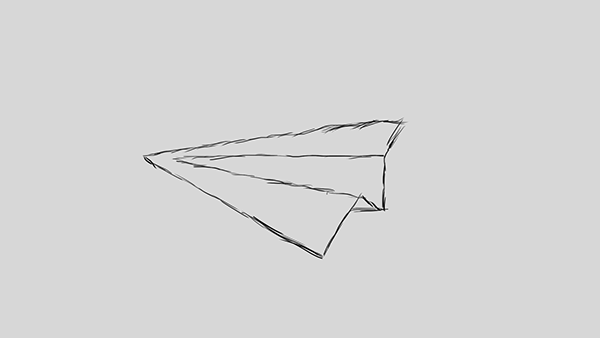 600x338 Paper Plane On Behance - Paper Plane Sketch