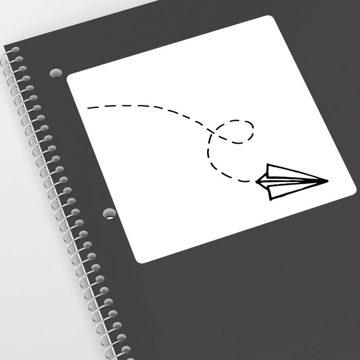 700x700 Send It Simple Paper Airplane Drawing Sticker By Stopthepresses - Paper Plane Sketch
