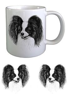 218x300 Papillon Dog Sketch Pap Ceramic Mug By Paws2print Ebay - Papillon Sketch