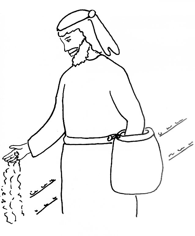 638x773 Bible Story Coloring - Parable Of The Sower Sketch
