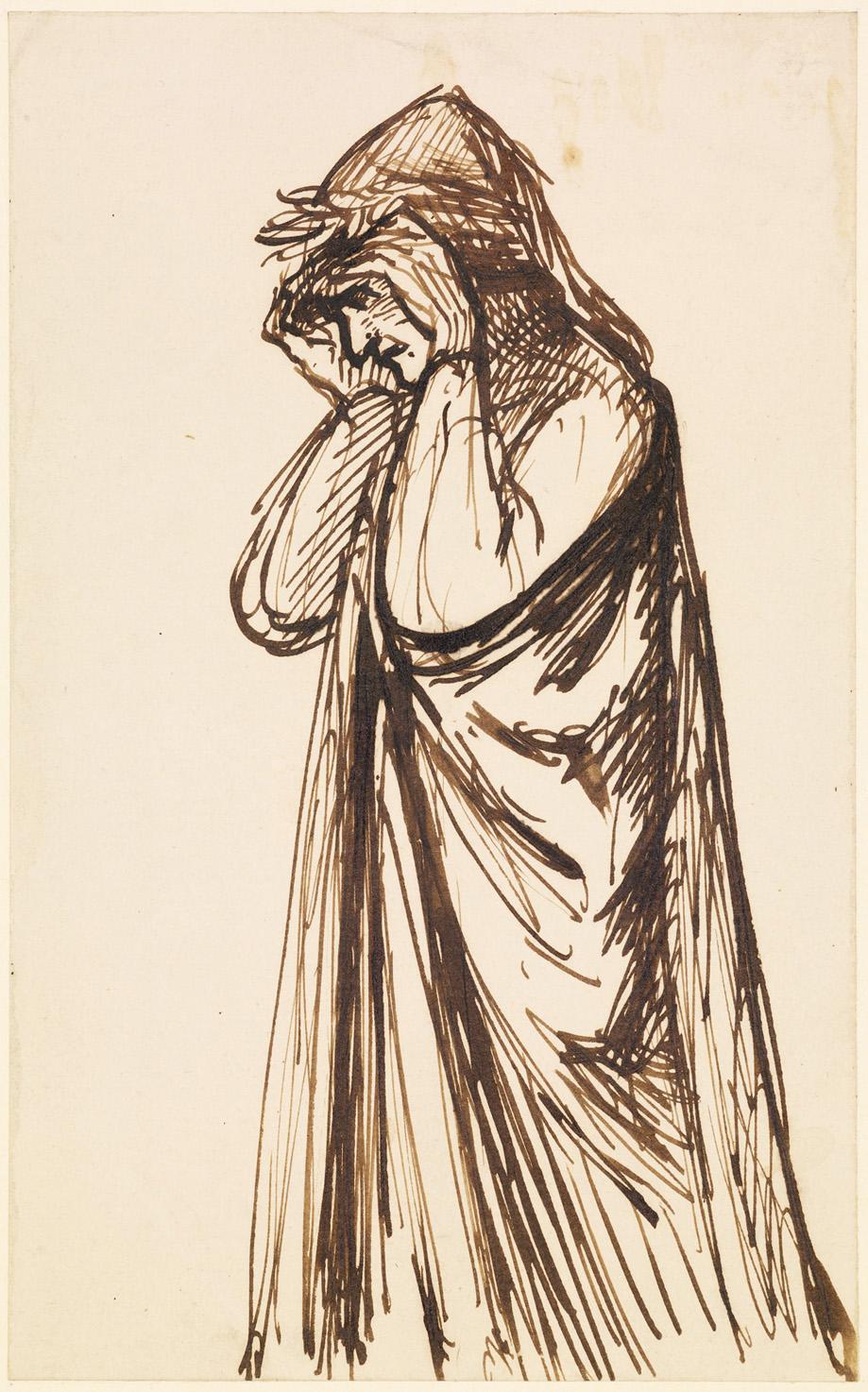 919x1474 Filedante Gabriel Rossetti - Paradise Sketch