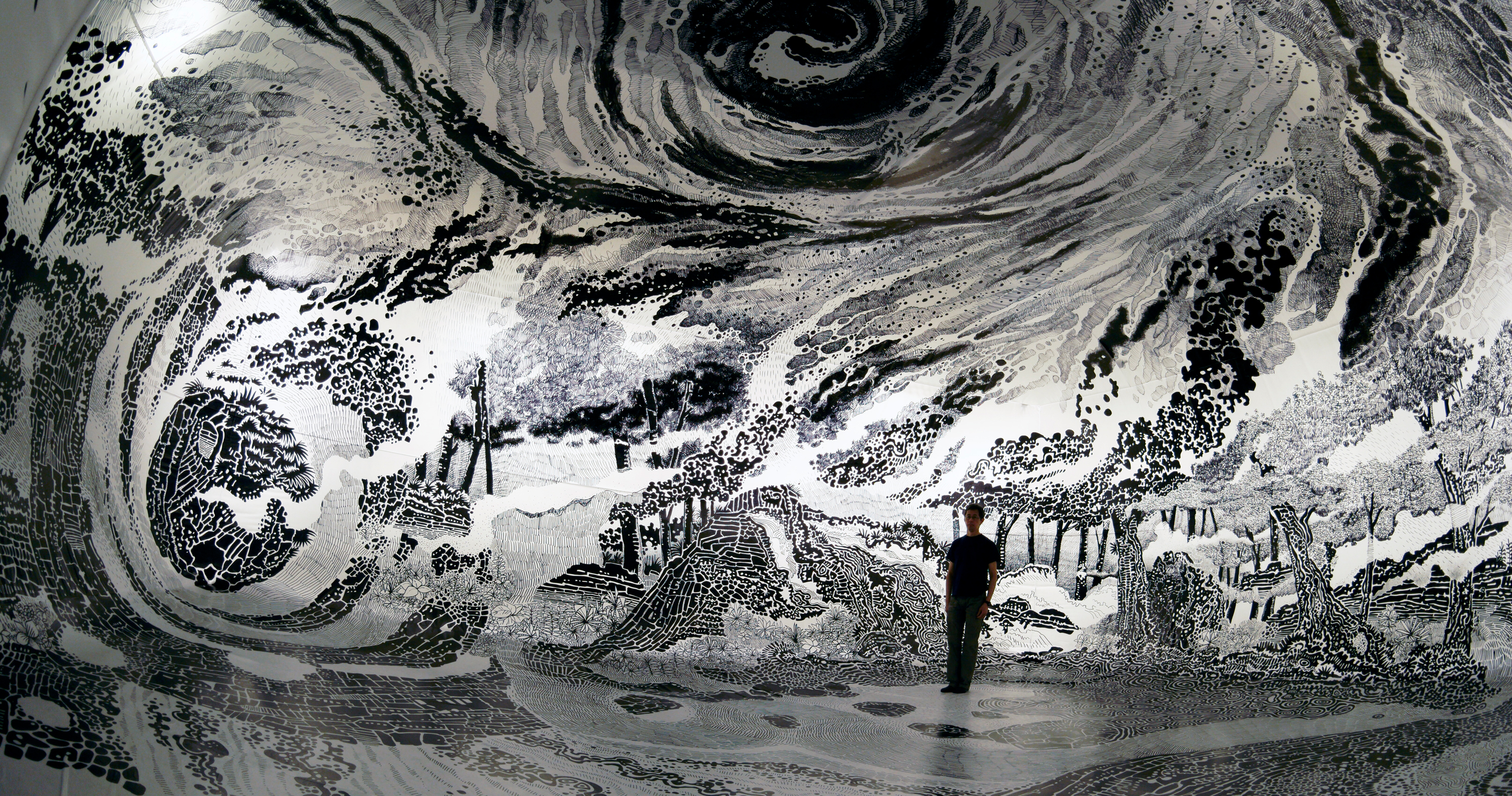 2983x1570 This Immersive Marker Drawing Looks More Fluid Than A Water Color - Paradise Sketch
