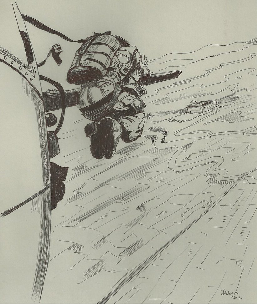 821x972 Indochina War French Paratrooper 1954 2 By Stcyr74 - Paratrooper Sketch
