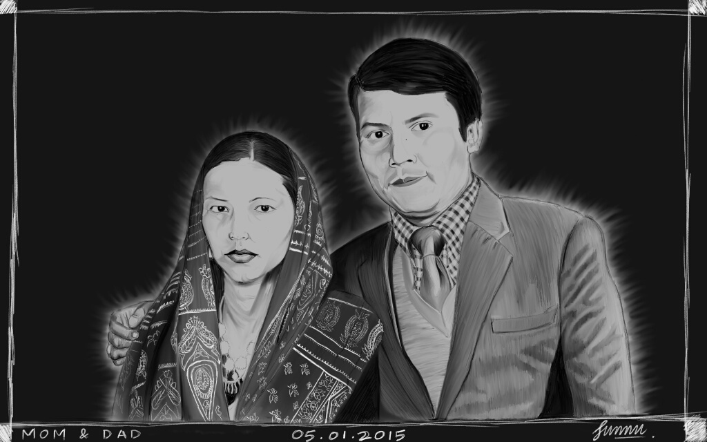 1024x640 Parents Sketch Long Overdue, Finally Completed This. - Parents Sketch