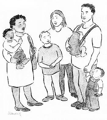 350x392 Sketch Drawing Family Parents Picture - Parents Sketch