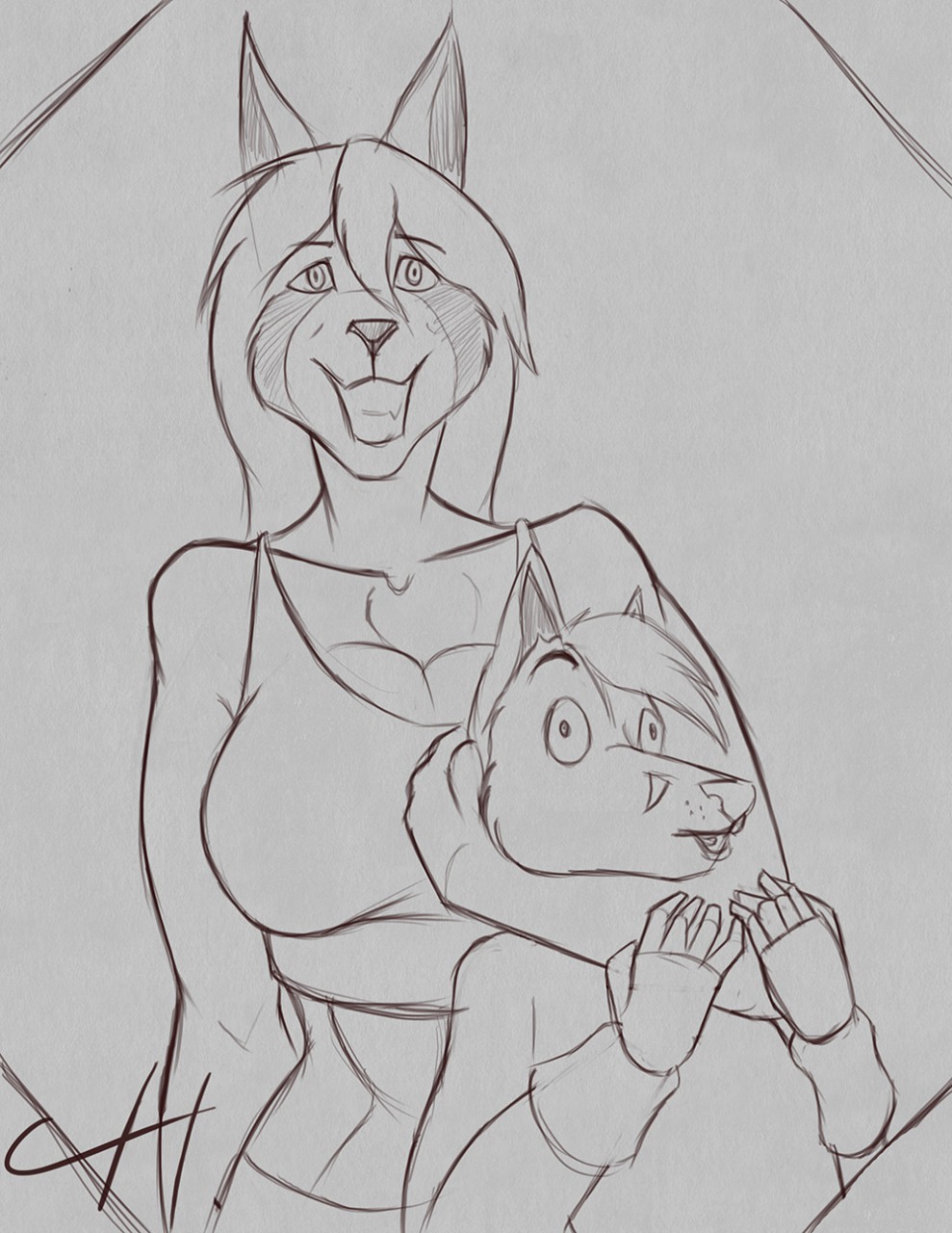 989x1280 The Ashcroft Parents (Sketch) By Cpt Haze - Parents Sketch