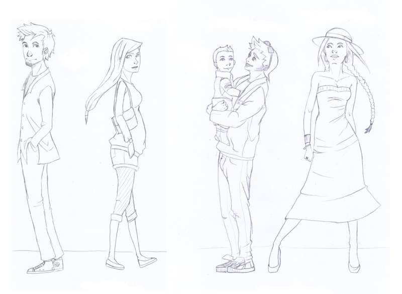 800x585 Highschool Parents [Sketch] 1 By Orlinee - Parents Sketch