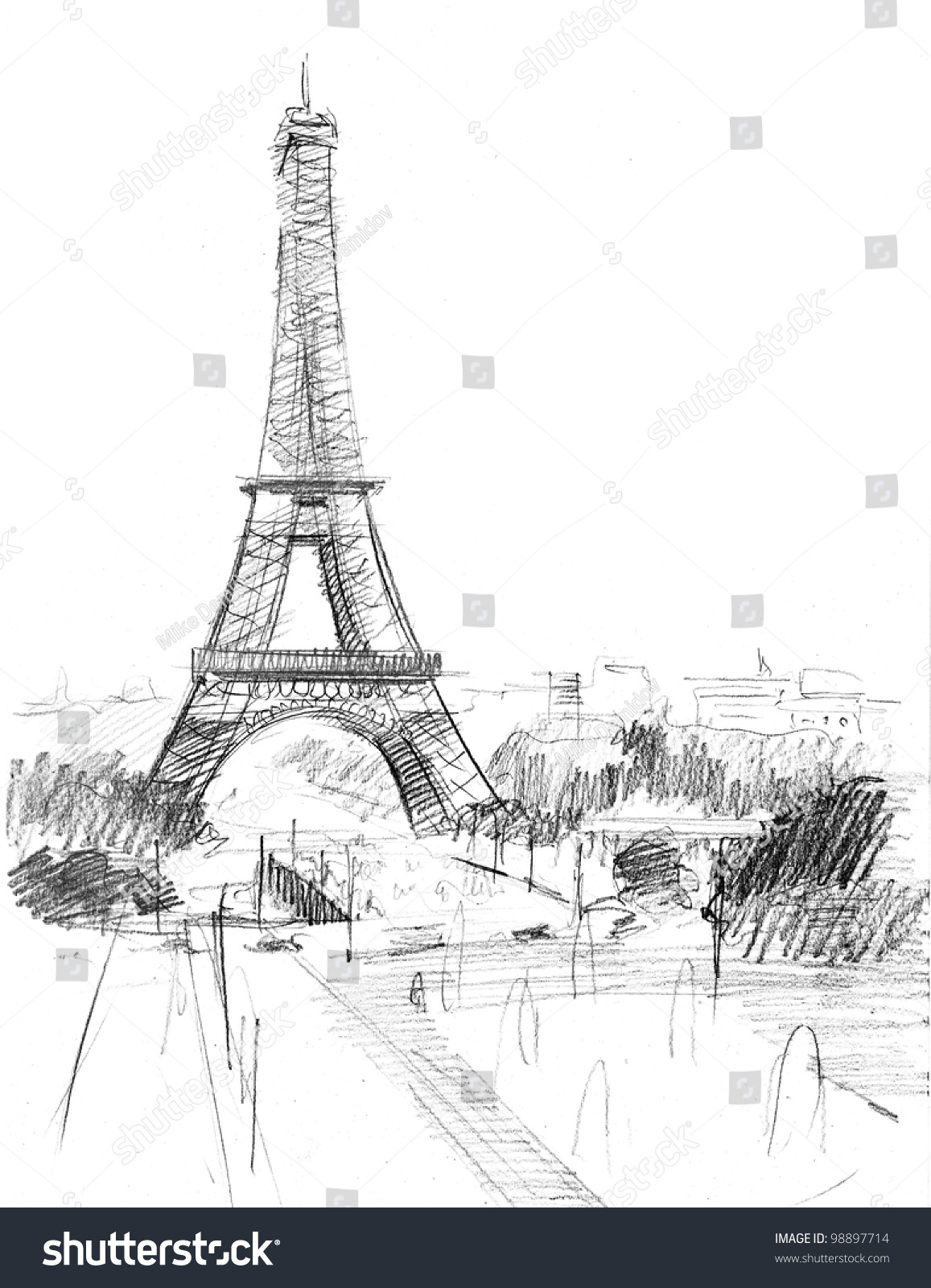 1157x1600 Photos Pencil Sketch Paris Tower, - Paris Eiffel Tower Sketch