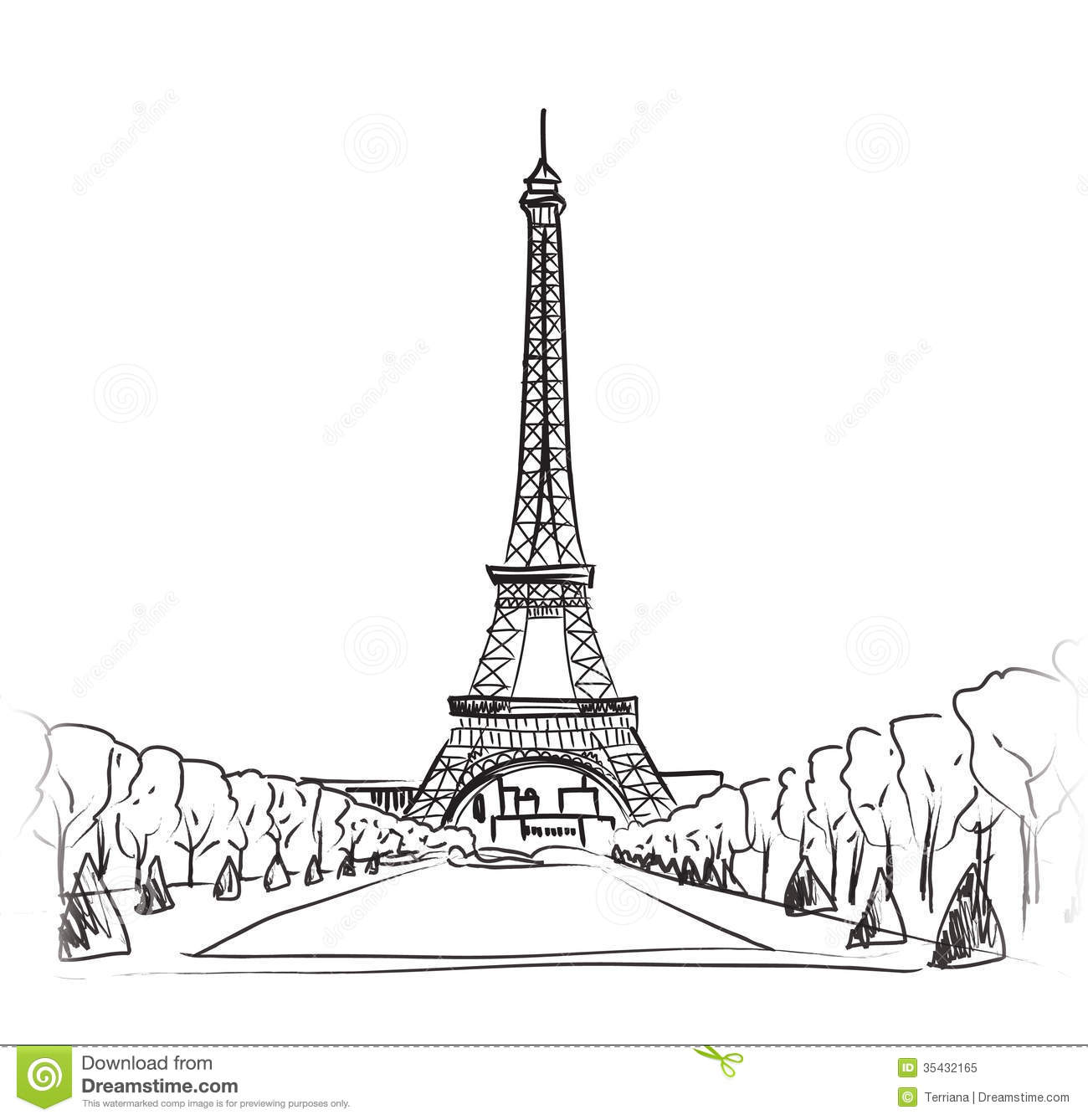 1300x1338 Collection Of Paris France Drawing High Quality, Free - Paris France Sketch