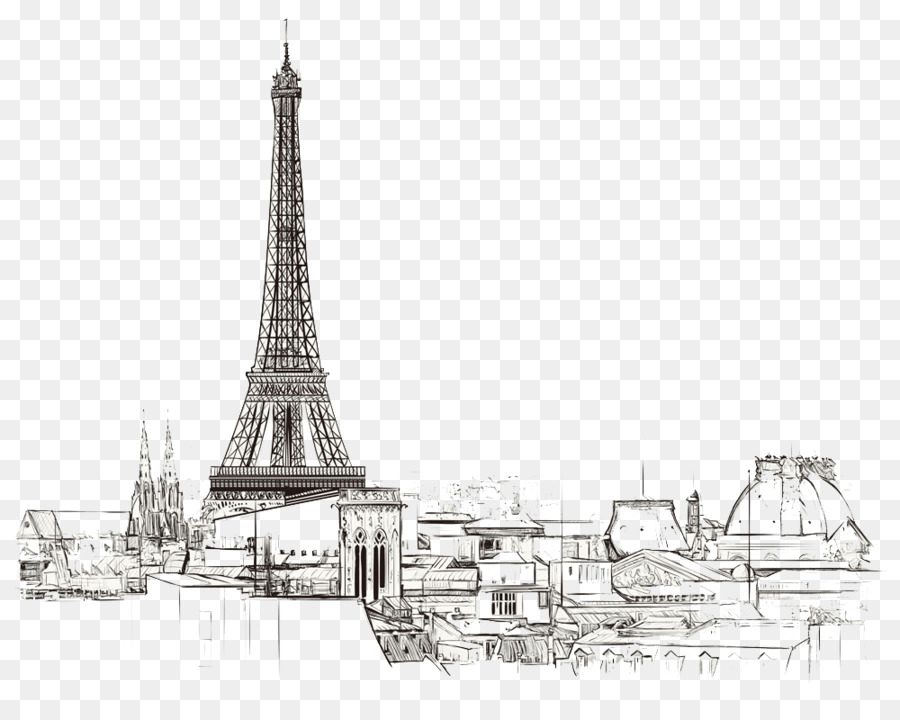 900x720 Paris Royalty Free Drawing Illustration - Paris Sketch