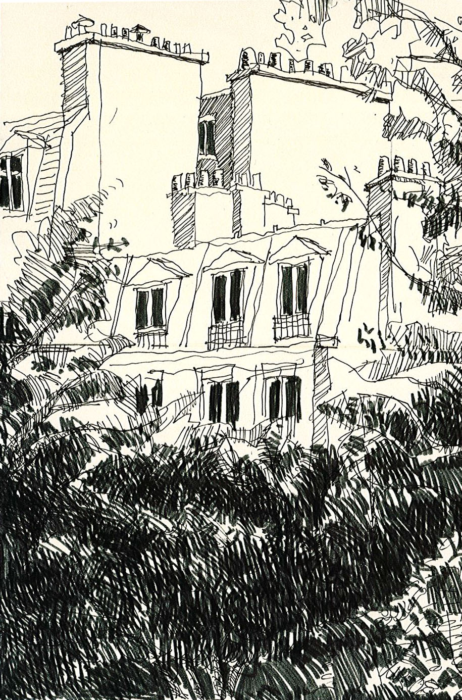 915x1386 Wonderful Paris Drawing From Interior Design Pca - Paris Sketch