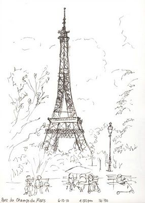 286x400 Paris - Paris Sketch Art
