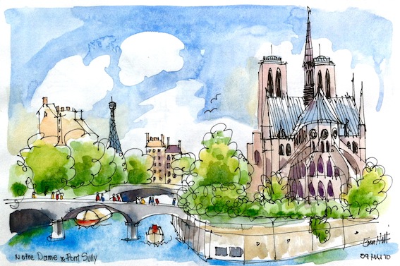 567x377 Paris Sketches - Paris Sketch Art