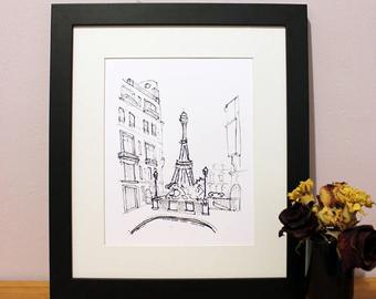 340x270 Paris Sketch Etsy - Paris Sketch Art