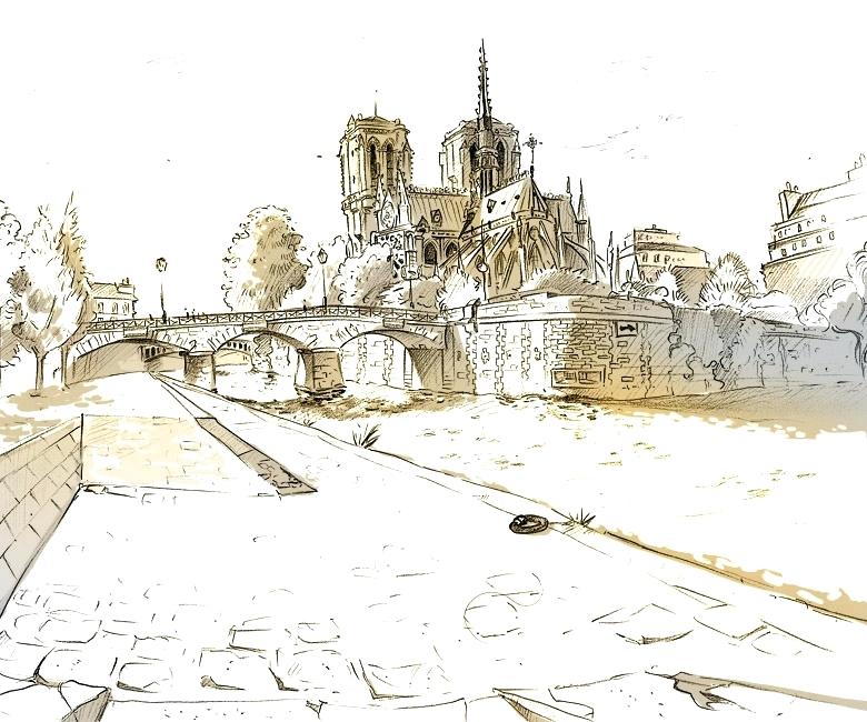 780x650 Paris Sketches Downvote - Paris Sketch Art