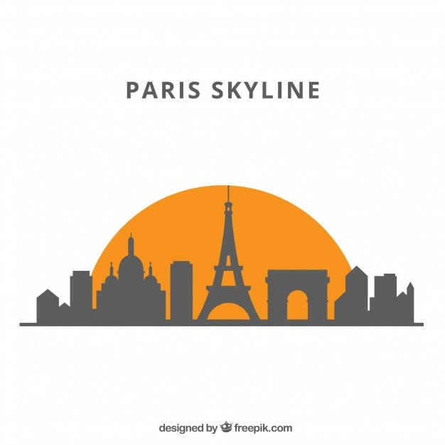 626x626 Paris Skyline Vectors, Photos And Psd Files Free Download - Paris Skyline Sketch