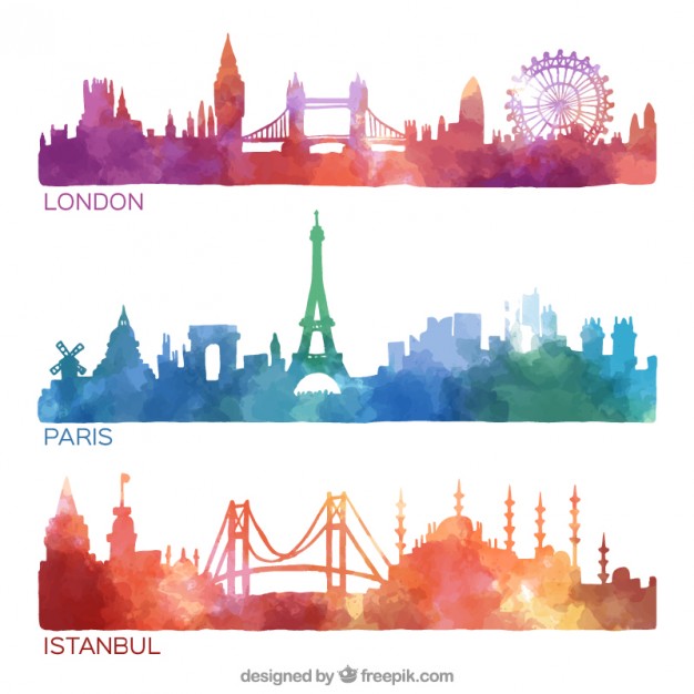 626x626 Paris Vectors, Photos And Psd Files Free Download - Paris Skyline Sketch
