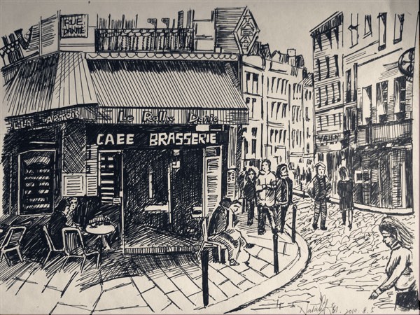 Paris Street Sketch