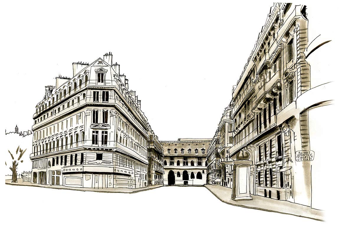 1170x777 Paris Sketch Journal Paris Sketches - Paris Street Sketch