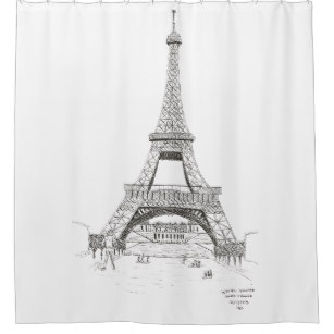 307x307 Eiffel Tower Sketches Gifts On Zazzle - Paris Tower Sketch