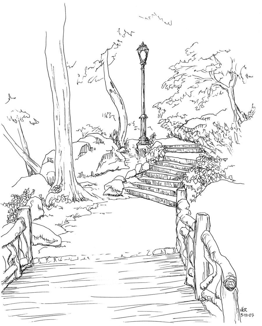 900x1121 Park Sketch - Park Sketch