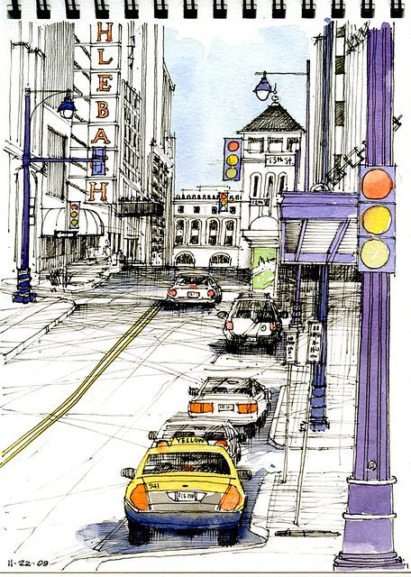 456x640 No Parking! Sketches, Urban And Sketchbooks - Parking Sketch