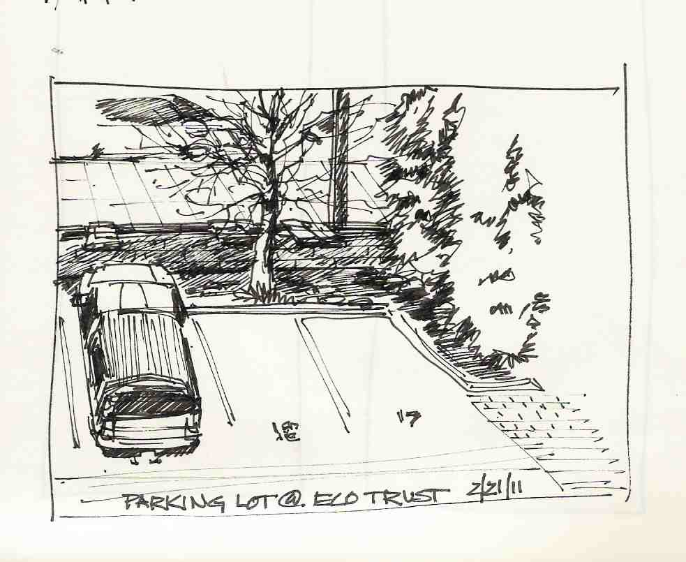 983x805 Urban Sketchers Portland Presidents Day Sketching - Parking Sketch