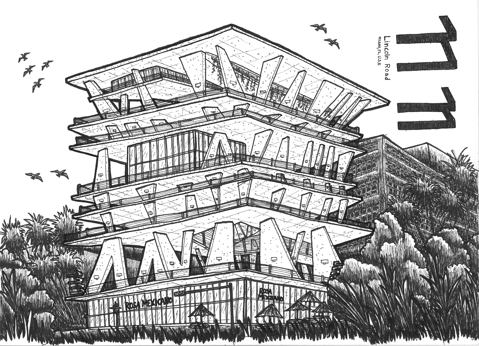 1600x1156 Parking Garage Sketch Studio3architecture - Parking Sketch