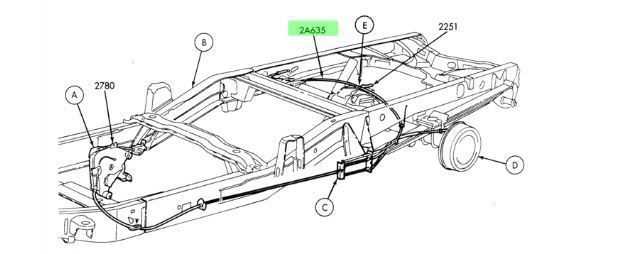 637x254 Ford Xl3z2780ad Genuine Oem Factory Original Parking Brake Control - Parking Sketch