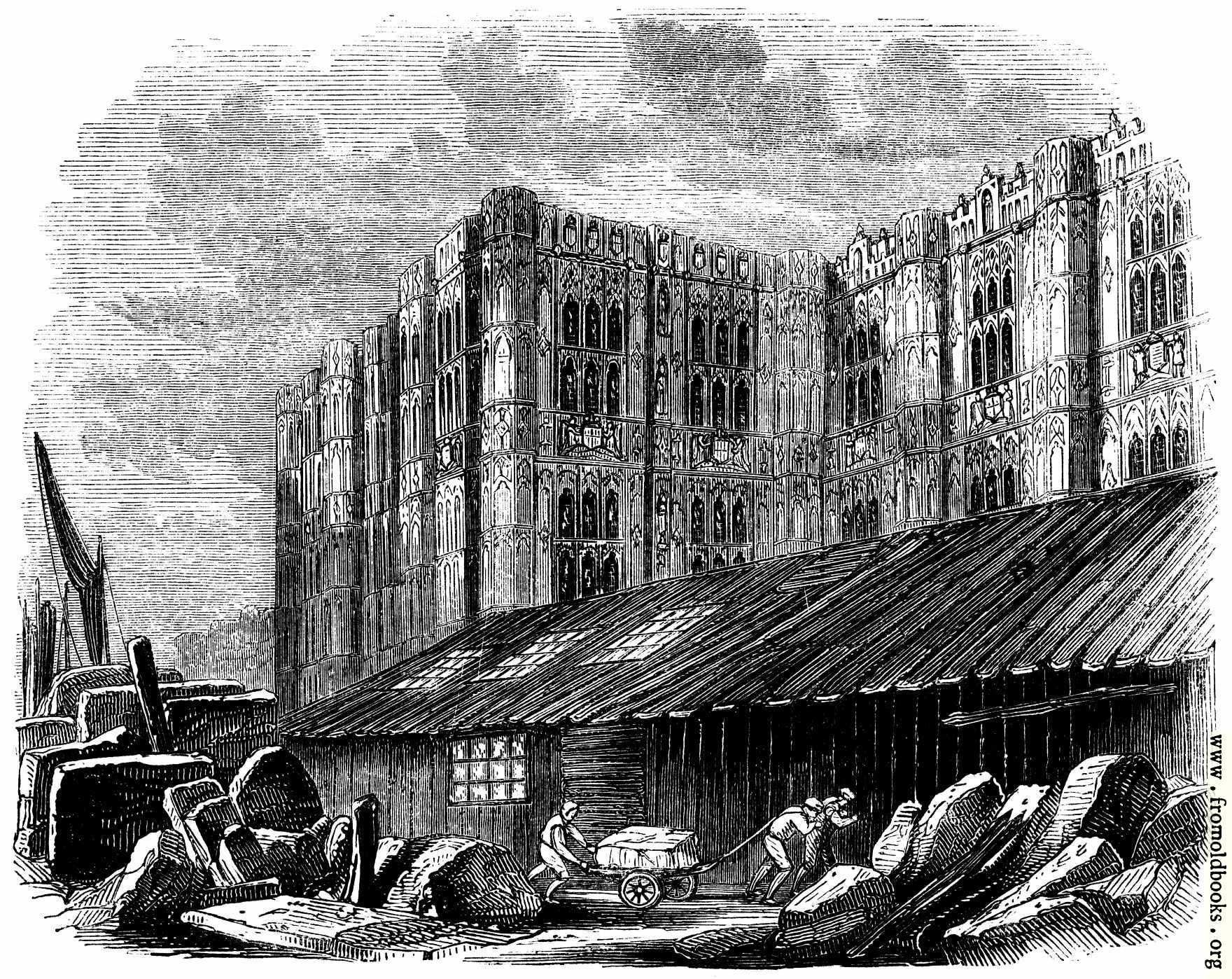 1760x1398 Sketch Of The Decorations Of The Unfinished South Wing Of The New - Parliament Sketch