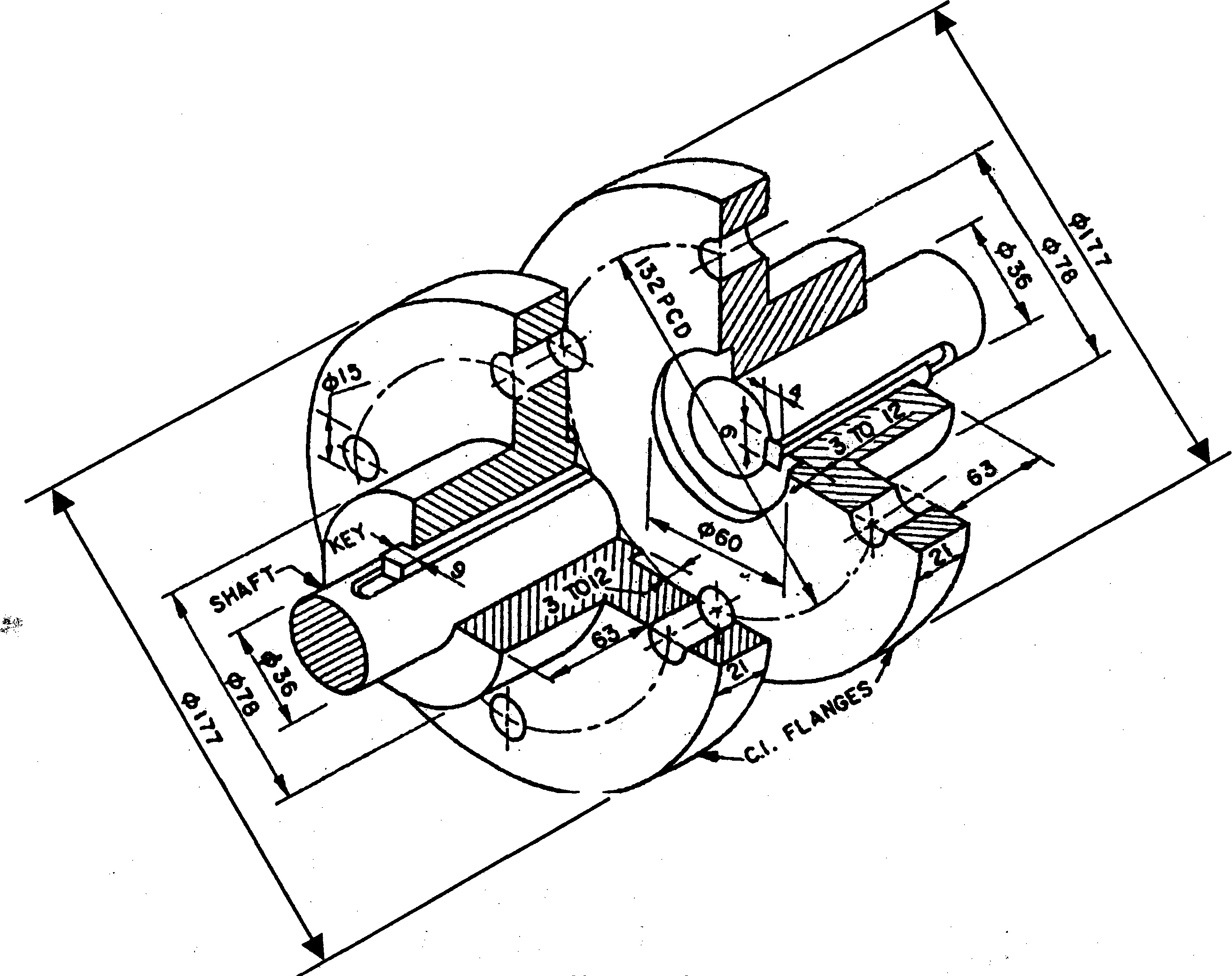 2622x2076 What Does The Dimension 132 Pcd Means In This Sketch Grabcad - Part Sketch