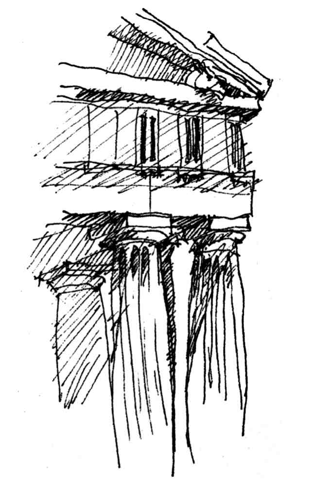 640x1014 Parthenon From My Sketchbook - Parthenon Sketch