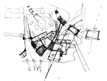 410x311 Parti Sketch [Arch] Diagrams Sketches, Conceptual - Parti Sketch