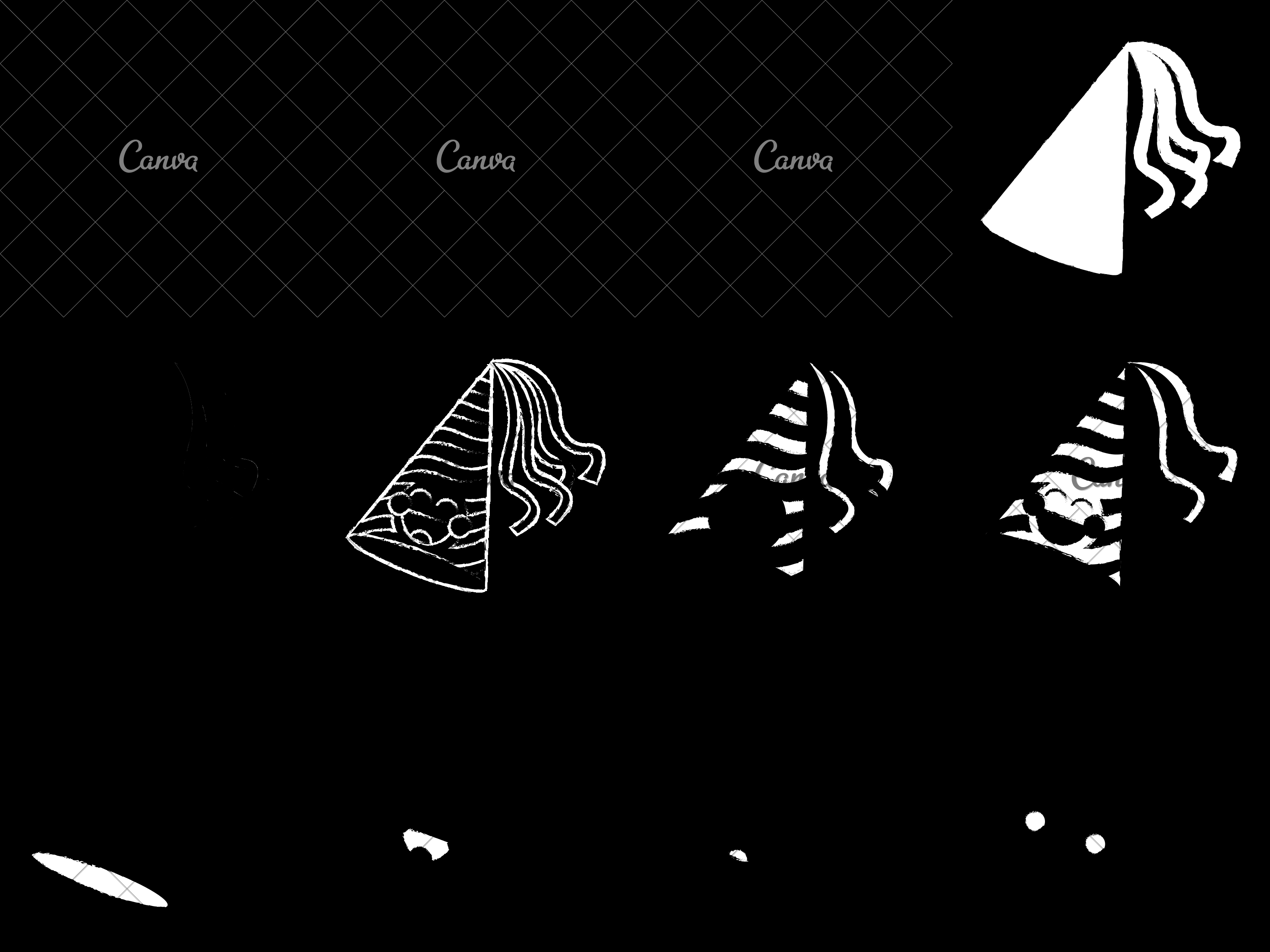 3200x2400 Kawaii Party Hat Sketch - Party Hat Sketch