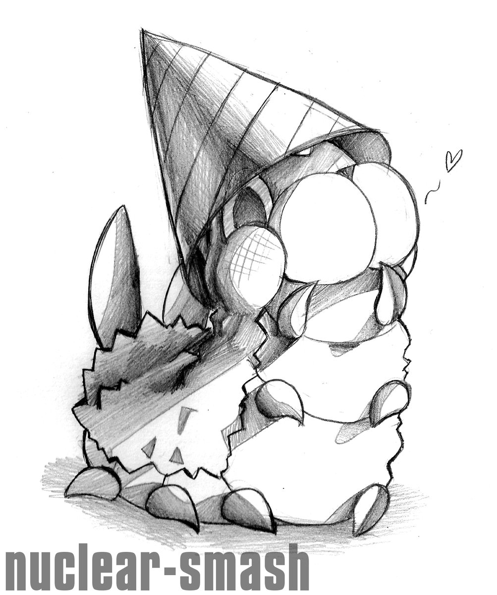 1003x1200 On Twitter A Party Hat Wurmple Ko Fi Request For - Party Hat Sketch