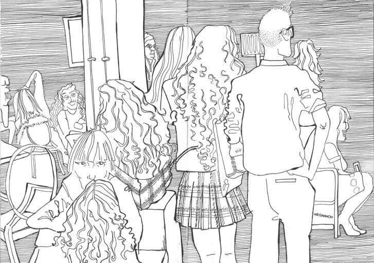 727x512 Mr Gammon Draws Modus 25th Anniversary Party Sketch 2 - Party Sketch