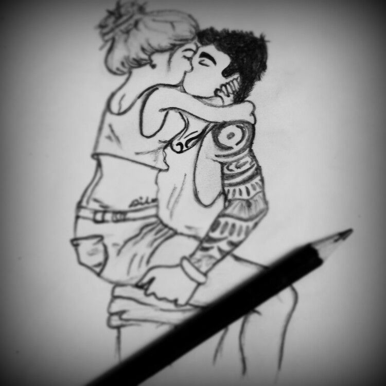 750x750 Couple Love - Passion Sketch