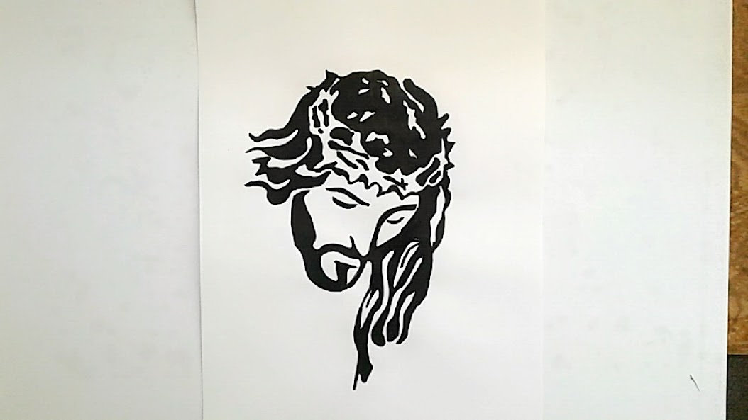 1054x593 Jesus Passover Silhouette Etsy - Passover Sketch