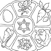 200x200 Passover Coloring Pages Surfnetkids - Passover Sketch