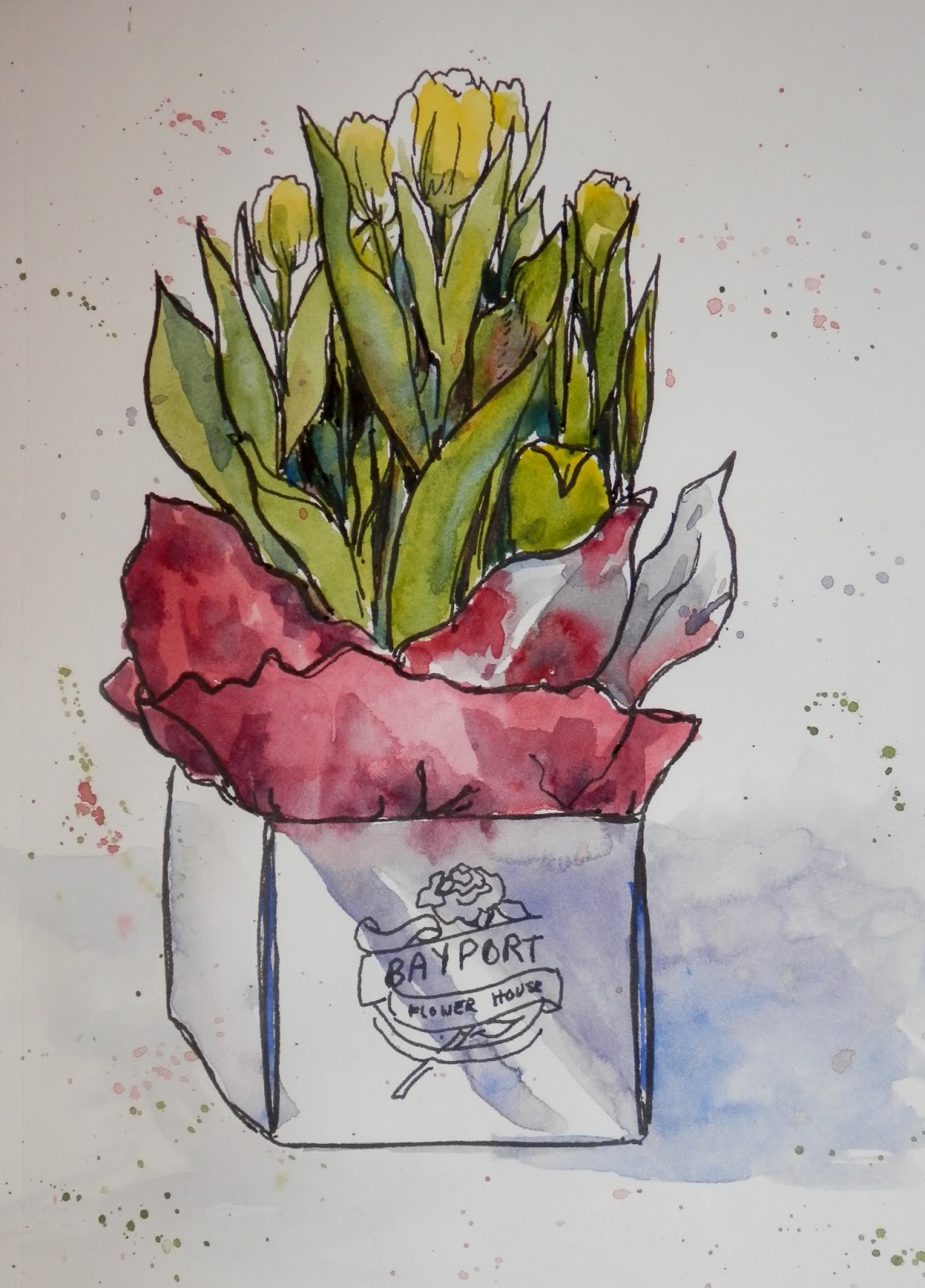 1149x1600 Watercolors By Joan 2 Happy Easter Amp Happy Passover - Passover Sketch