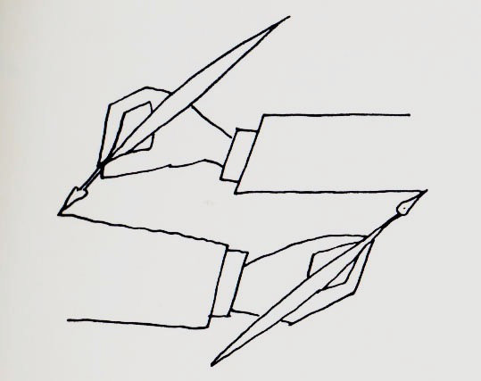 539x427 S. Steinberg, From The Passport, 1954. Download Scientific Diagram - Passport Sketch