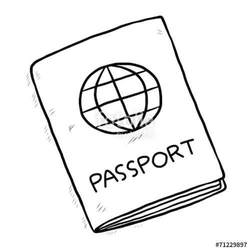 500x500 Passport Stock Image And Royalty Free Vector Files On - Passport Sketch