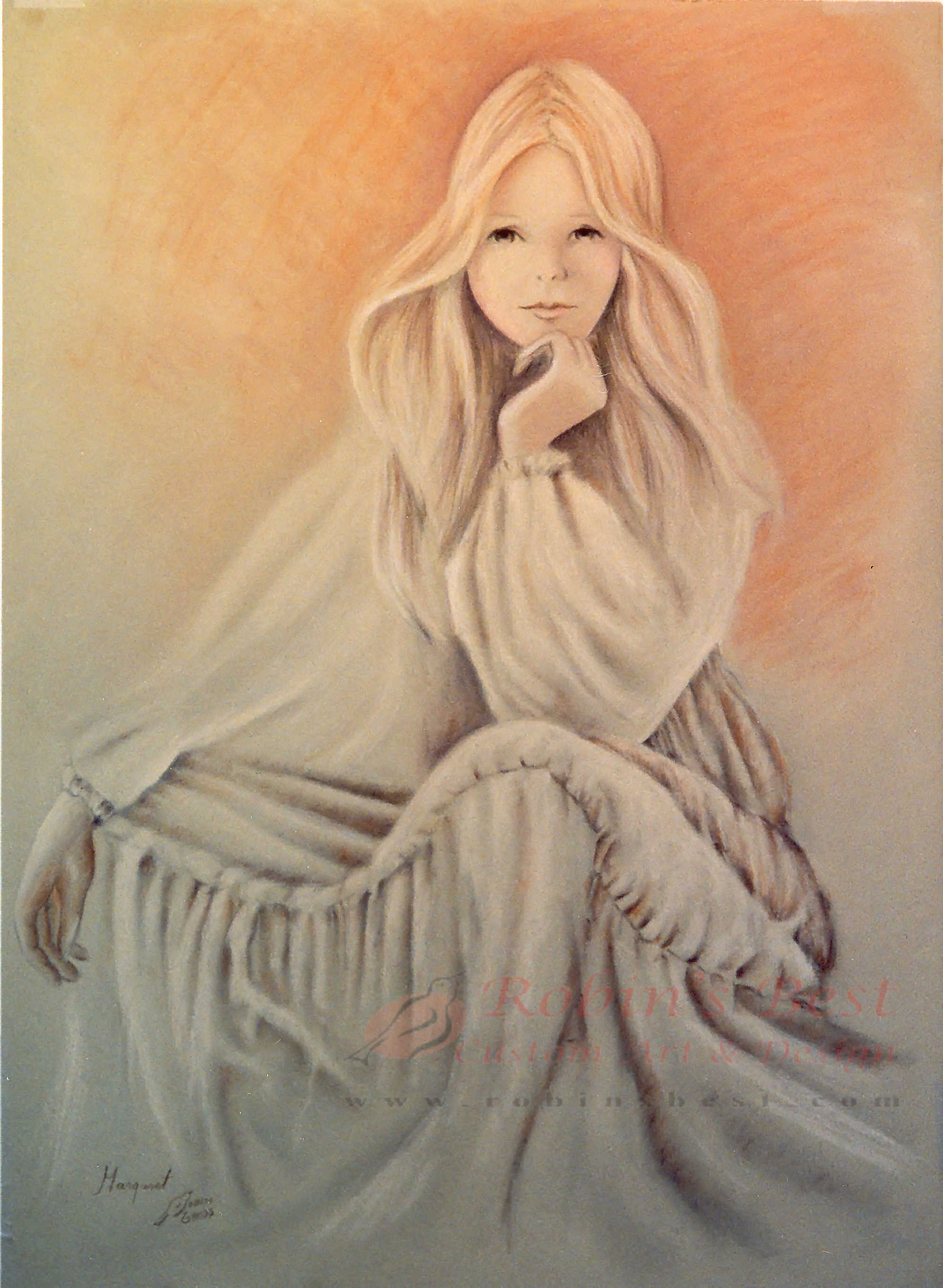 1995x2724 Gallery Entrance - Pastel Color Sketch