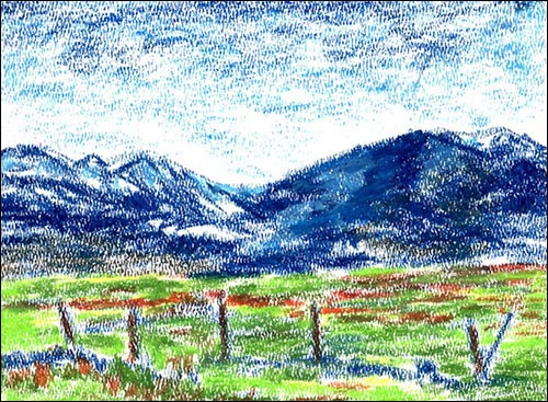 500x367 How To Combine Soft Pastels With Oil Pastels - Pastel Color Sketch