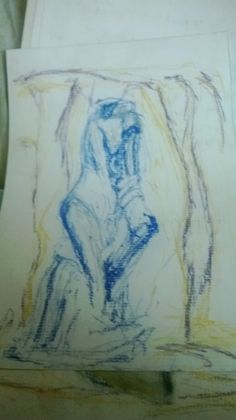236x420 Trying To Draw Human Body Girl... My Drawing - Pastel Color Sketch