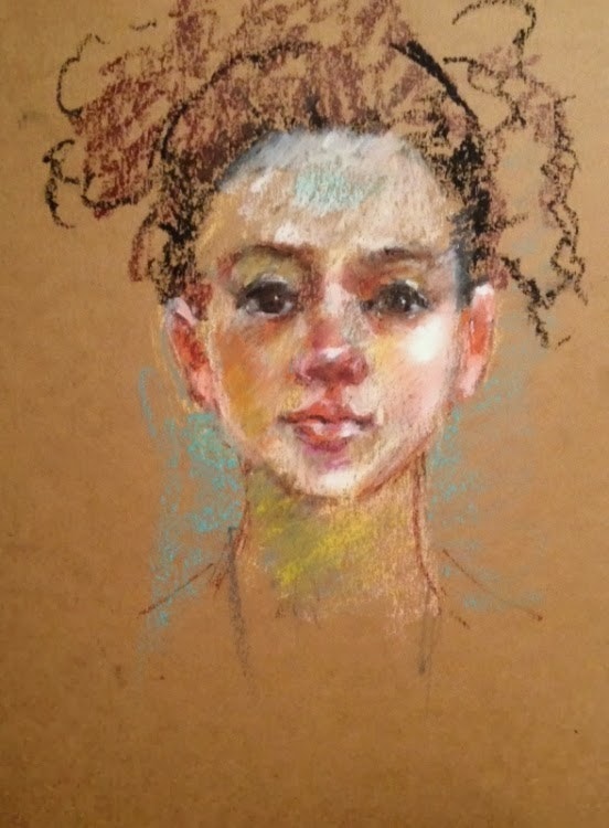 552x750 Sketch Of Kristi - Pastel Sketch