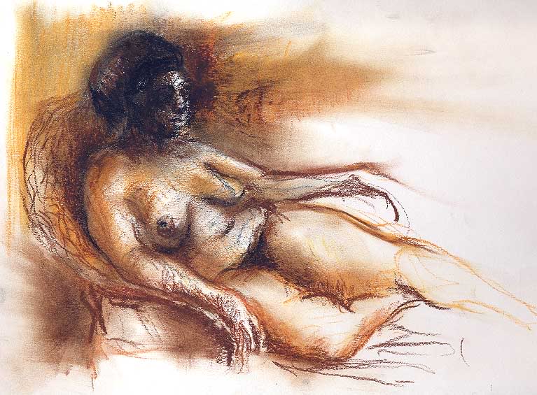 767x565 Sketchbook Mis Fast Sketches Pen And Oil Pastel Drawings - Pastel Sketch