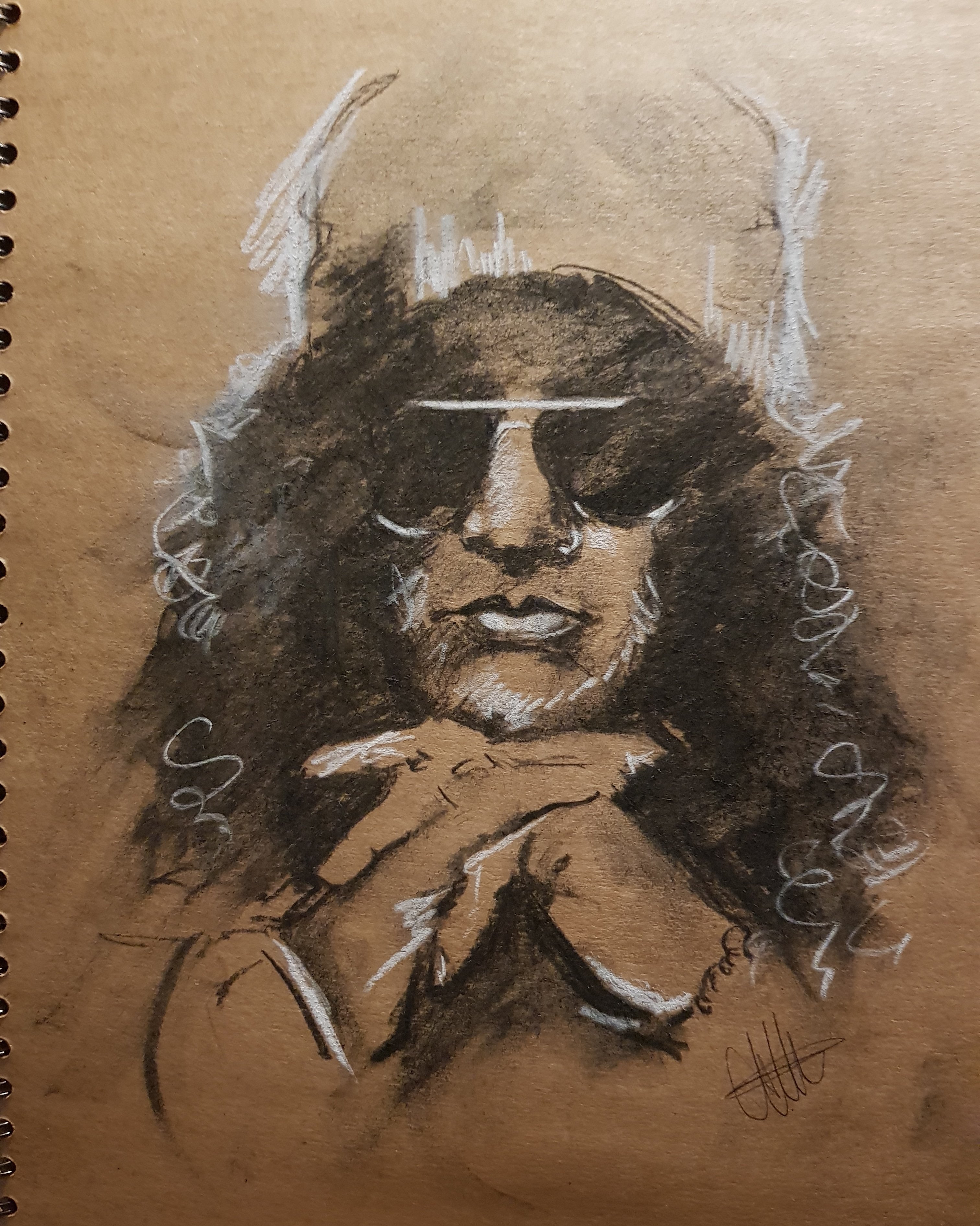 3024x3780 Slash Charcoal And Pastel Sketch Drawing Lea Williams Art - Pastel Sketch